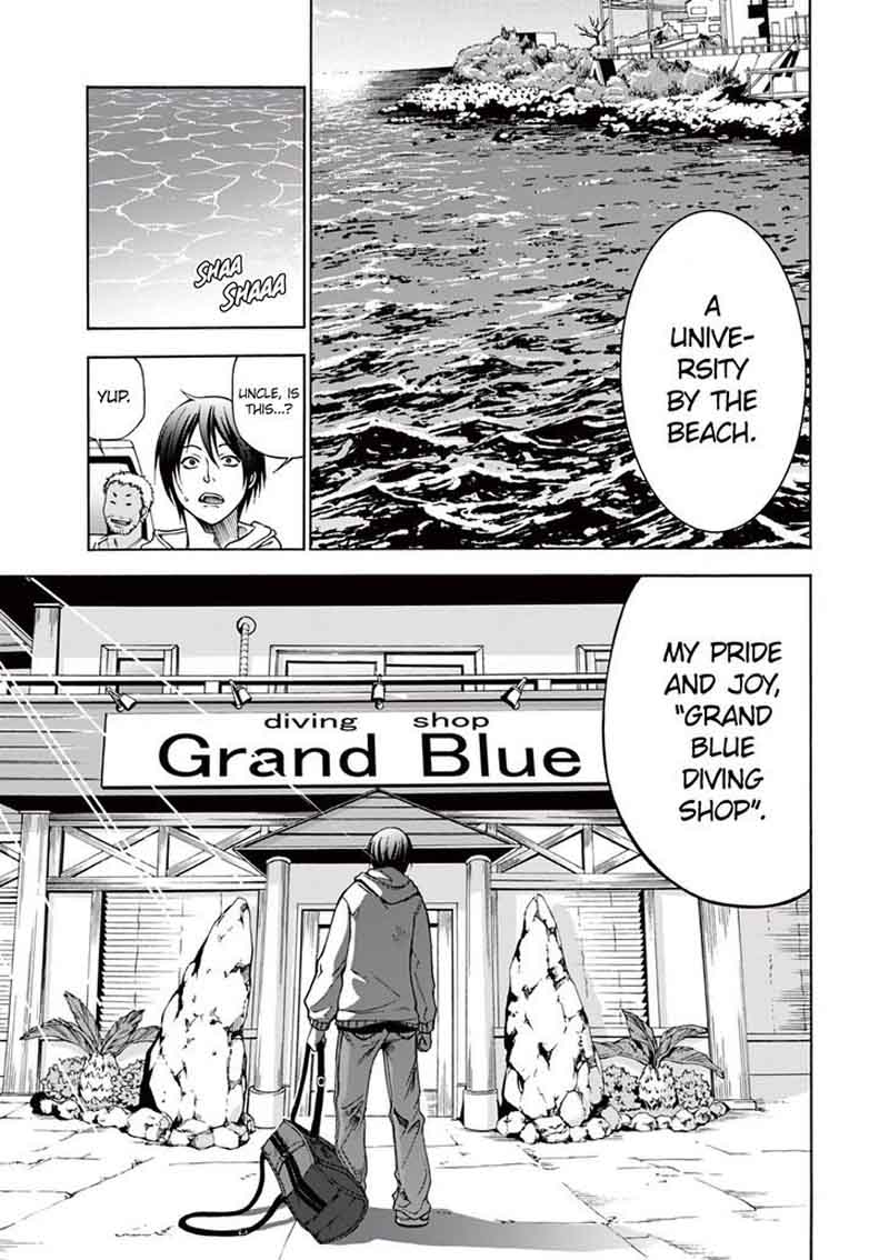 Grand Blue Manga Chapter 1 page 6 - Deep Blue scene