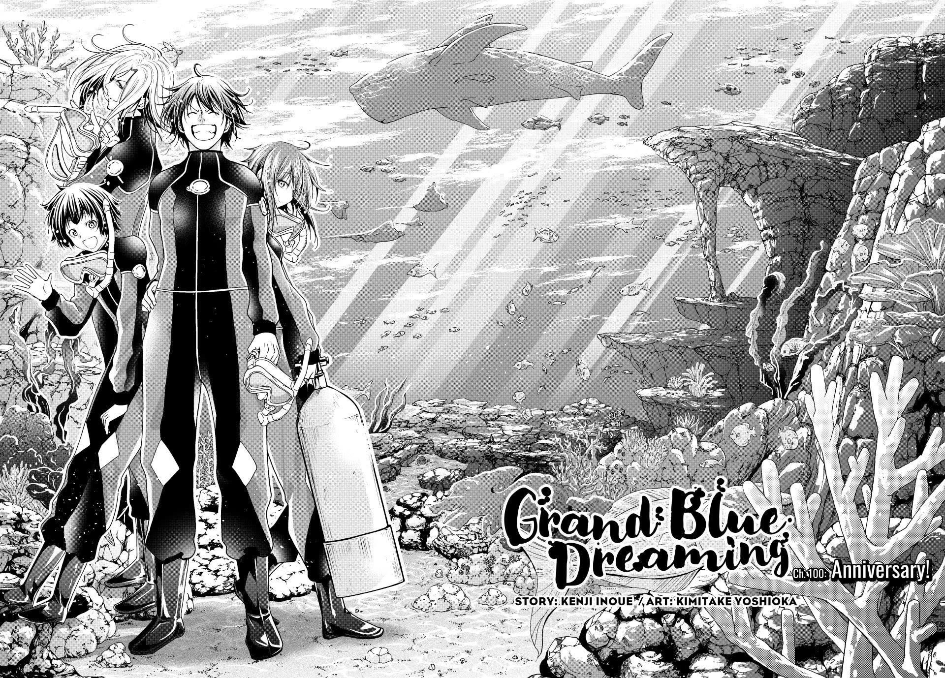 Grand Blue Manga Chapter 100 page 2 - Anniversary! scene
