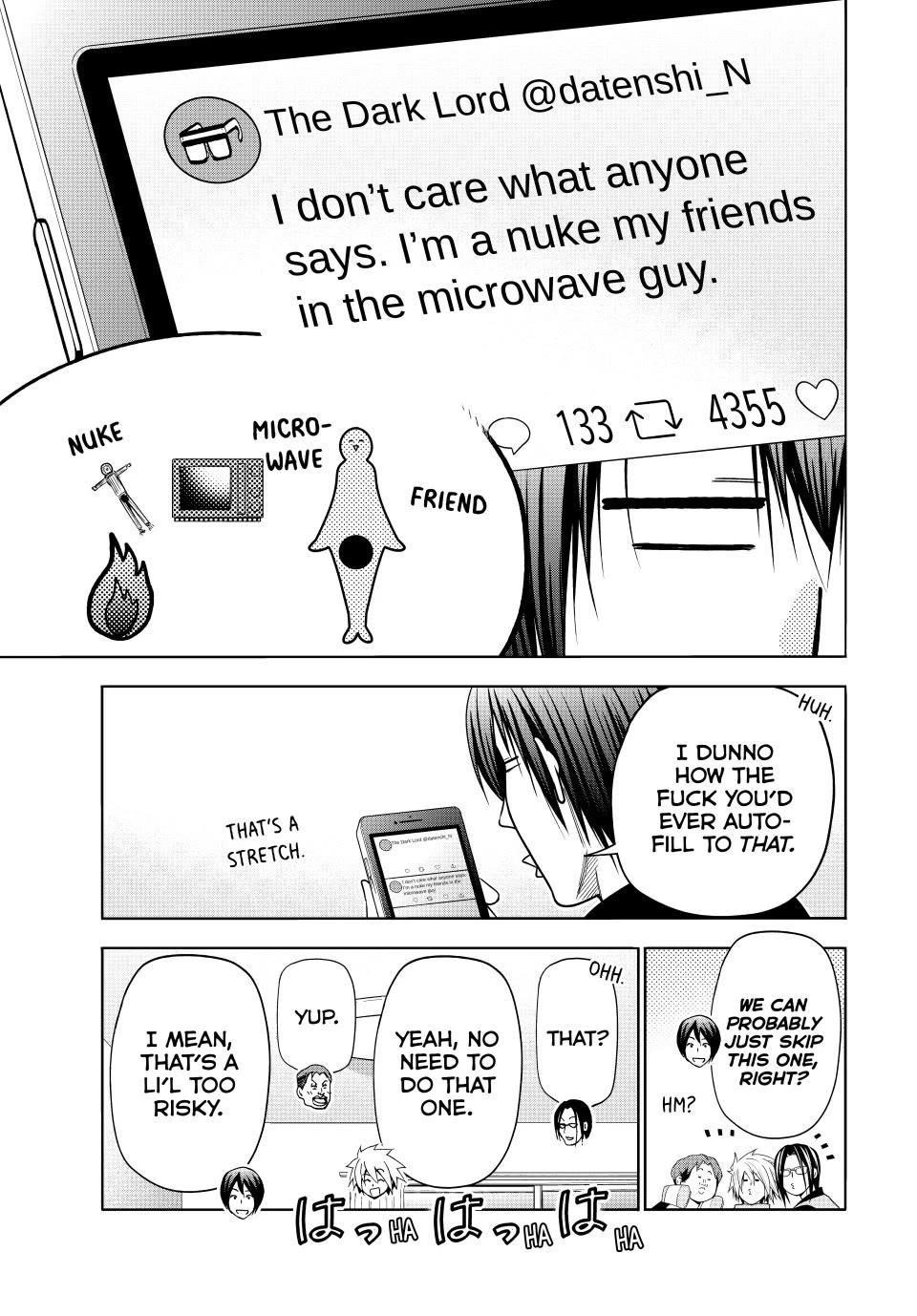 Grand Blue Manga Chapter 101 page 27 - Influencer scene