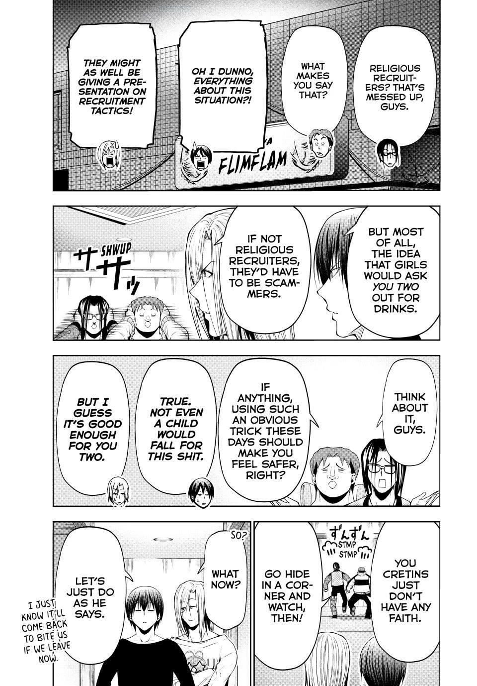 Grand Blue Manga Chapter 102 page 3 - Proselytism scene