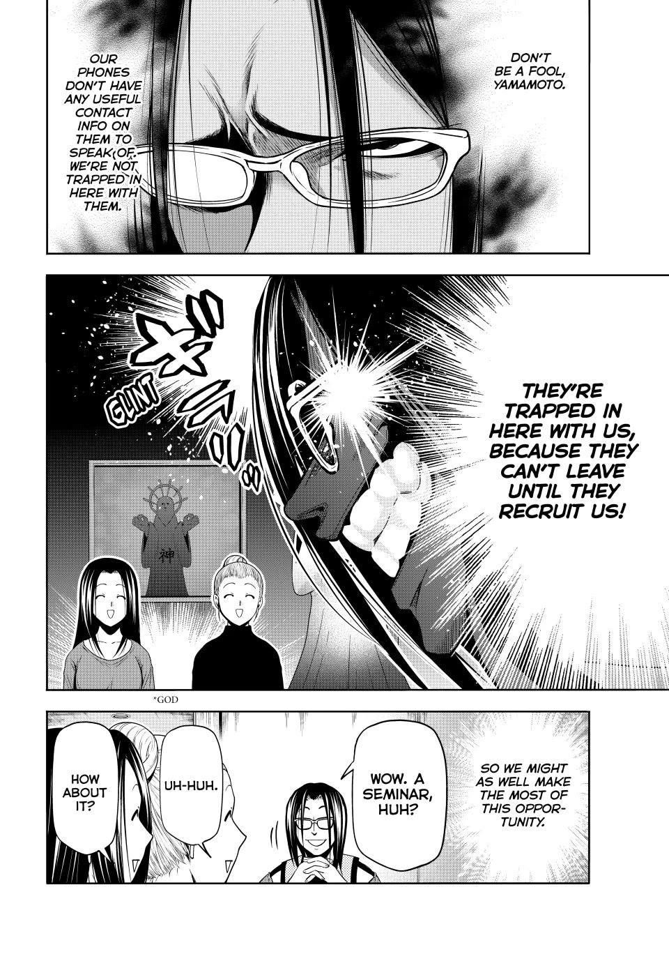 Grand Blue Manga Chapter 102 page 8 - Proselytism scene