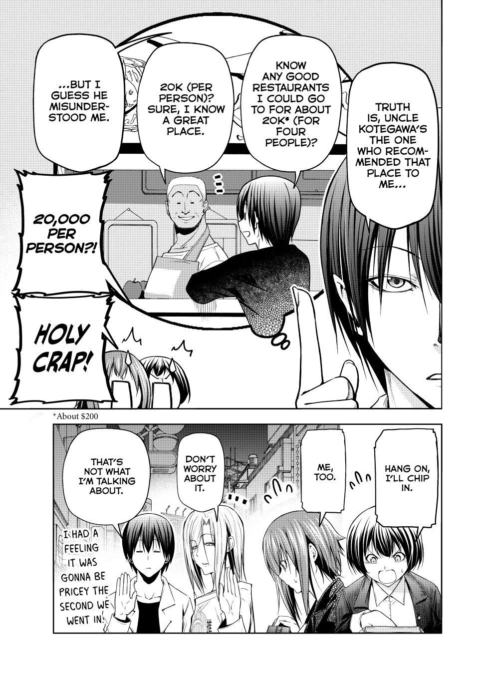 Grand Blue Manga Chapter 103 page 21 - Congratulatory Gift scene