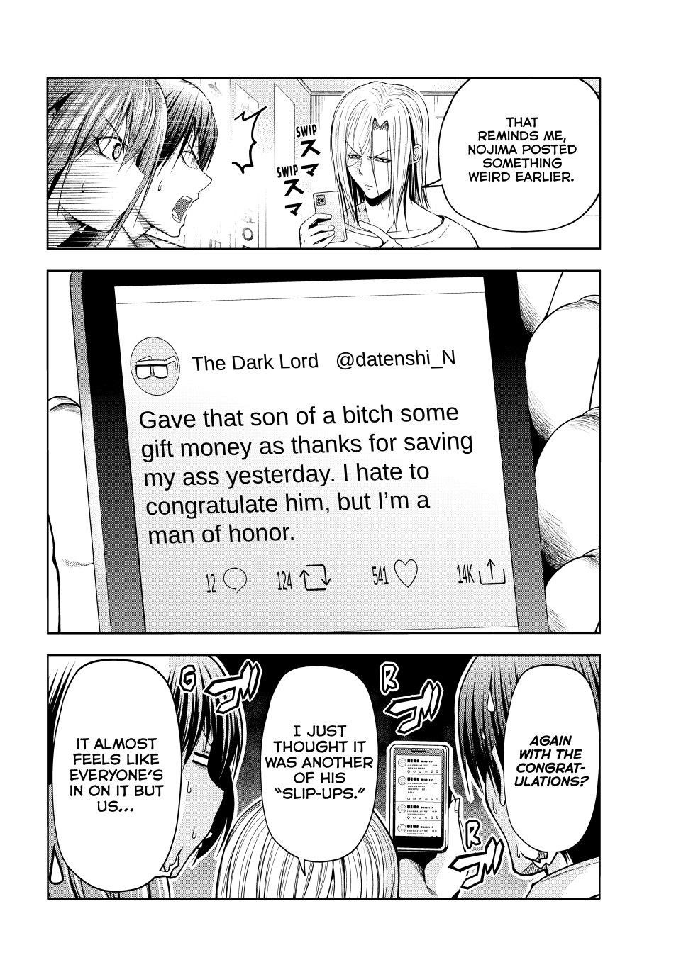 Grand Blue Manga Chapter 103 page 28 - Congratulatory Gift scene