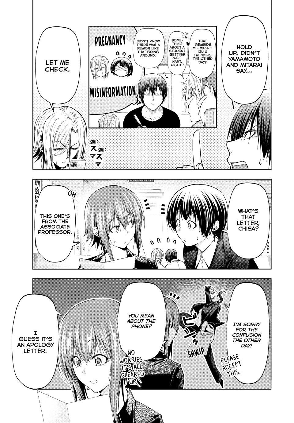 Grand Blue Manga Chapter 103 page 29 - Congratulatory Gift scene
