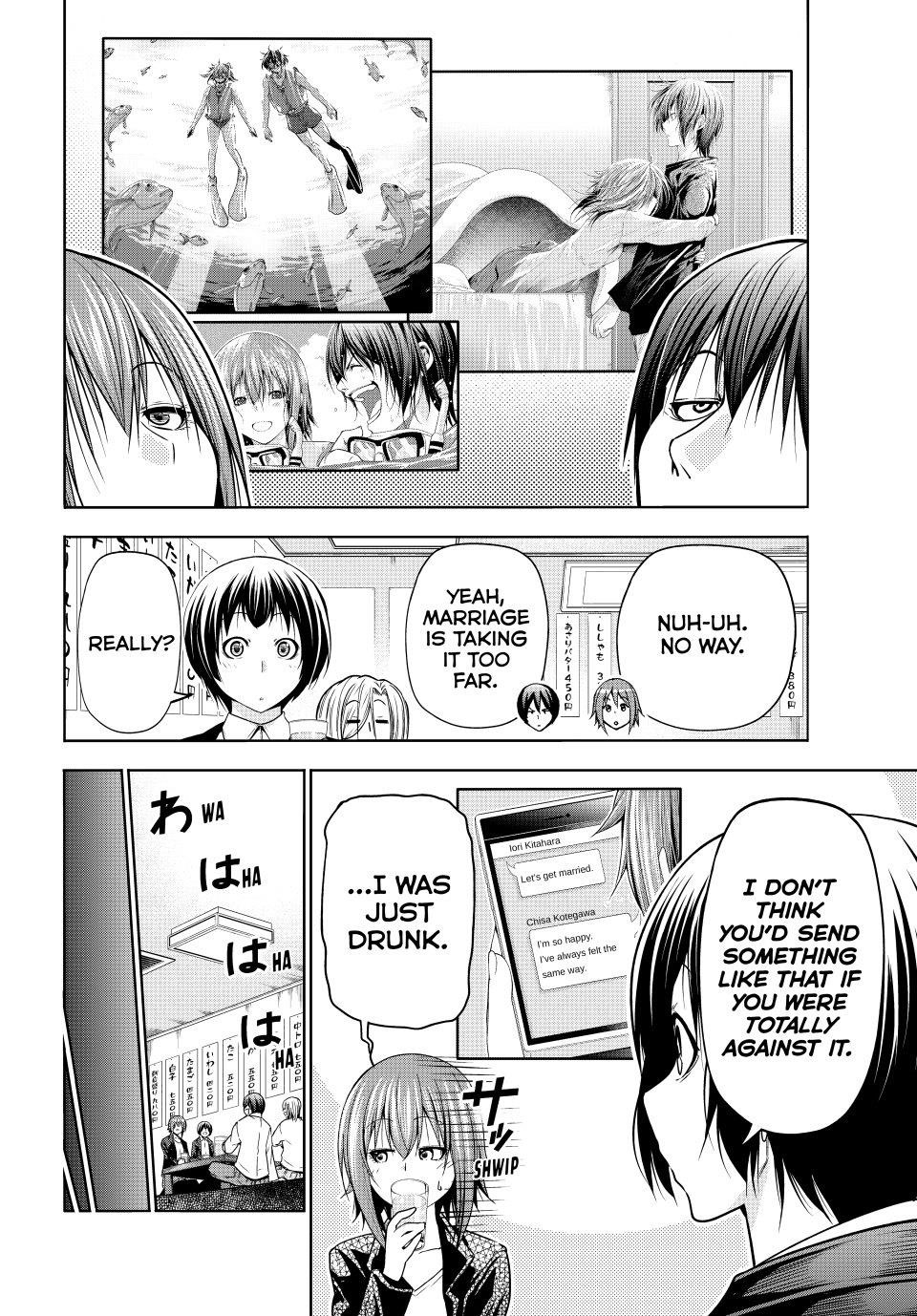 Grand Blue Manga Chapter 103 page 34 - Congratulatory Gift scene