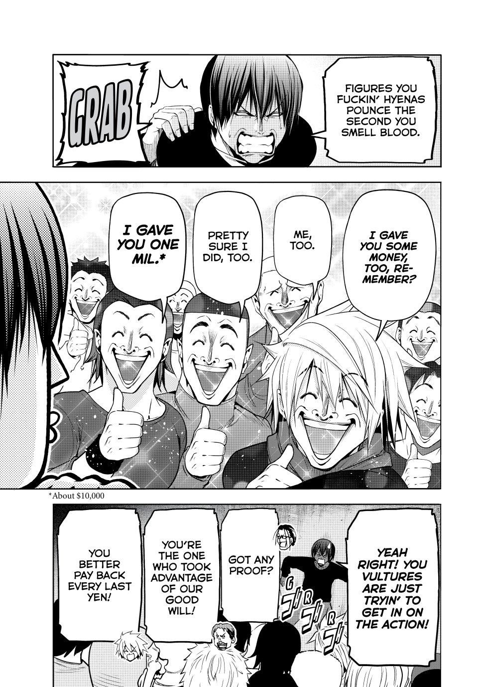 Grand Blue Manga Chapter 103 page 37 - Congratulatory Gift scene