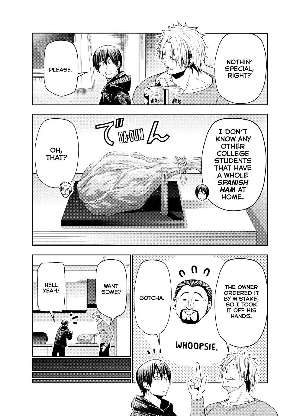 Grand Blue Manga Chapter 104 page 25 - Spooky Stuff scene