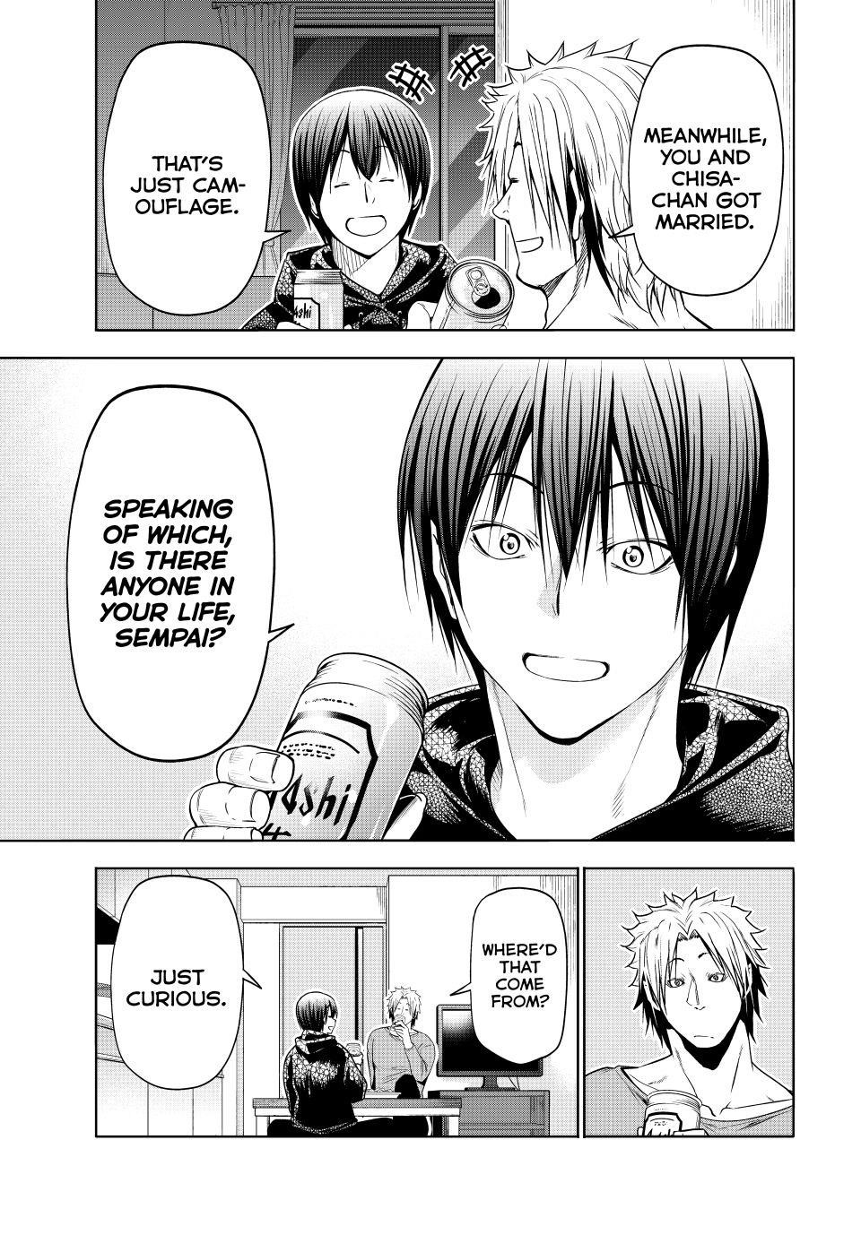 Grand Blue Manga Chapter 104 page 27 - Spooky Stuff scene