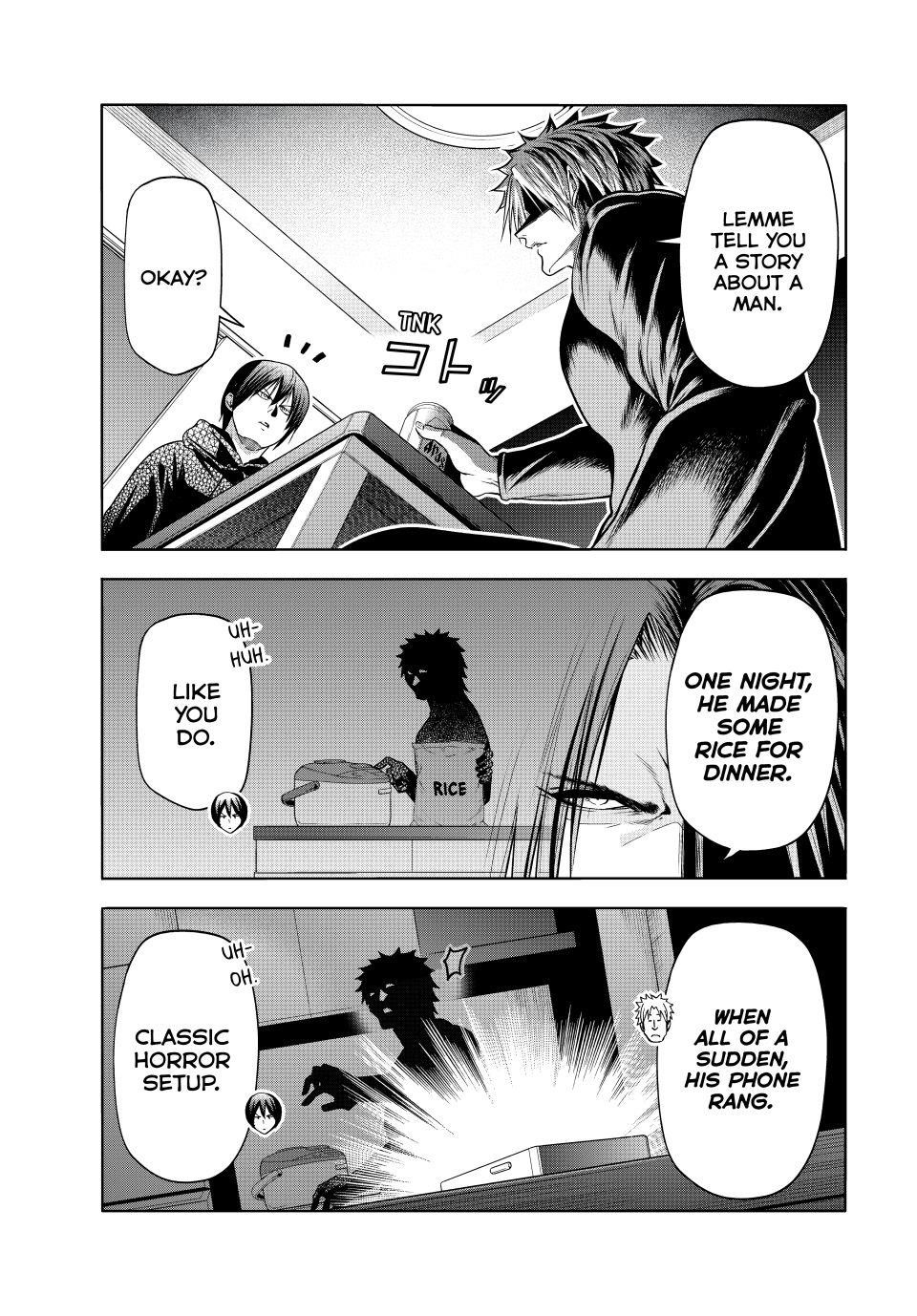 Grand Blue Manga Chapter 104 page 31 - Spooky Stuff scene