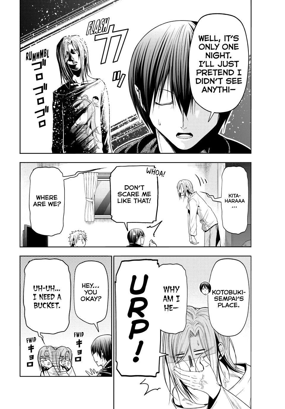 Grand Blue Manga Chapter 104 page 38 - Spooky Stuff scene