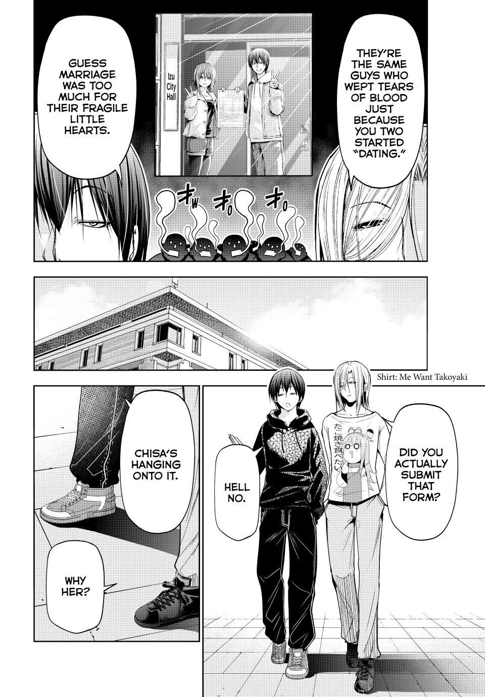 Grand Blue Manga Chapter 104 page 4 - Spooky Stuff scene