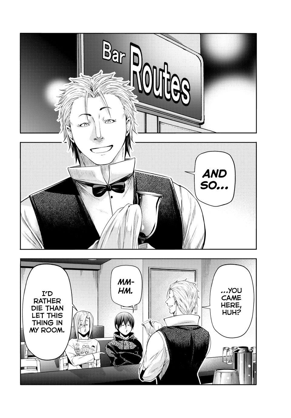 Grand Blue Manga Chapter 104 page 8 - Spooky Stuff scene