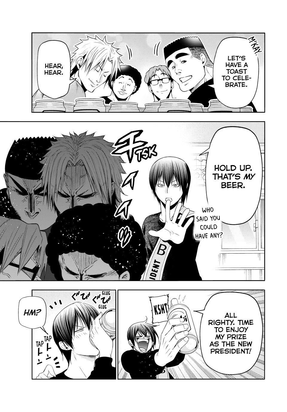 Grand Blue Manga Chapter 105 page 47 - The Pinnacle of Flavor scene