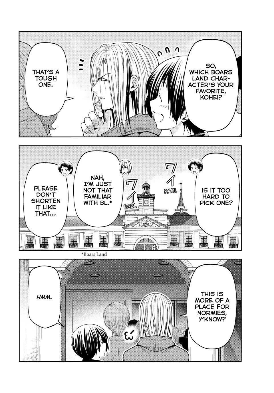 Grand Blue Manga Chapter 106 page 34 - Birds of a Feather scene