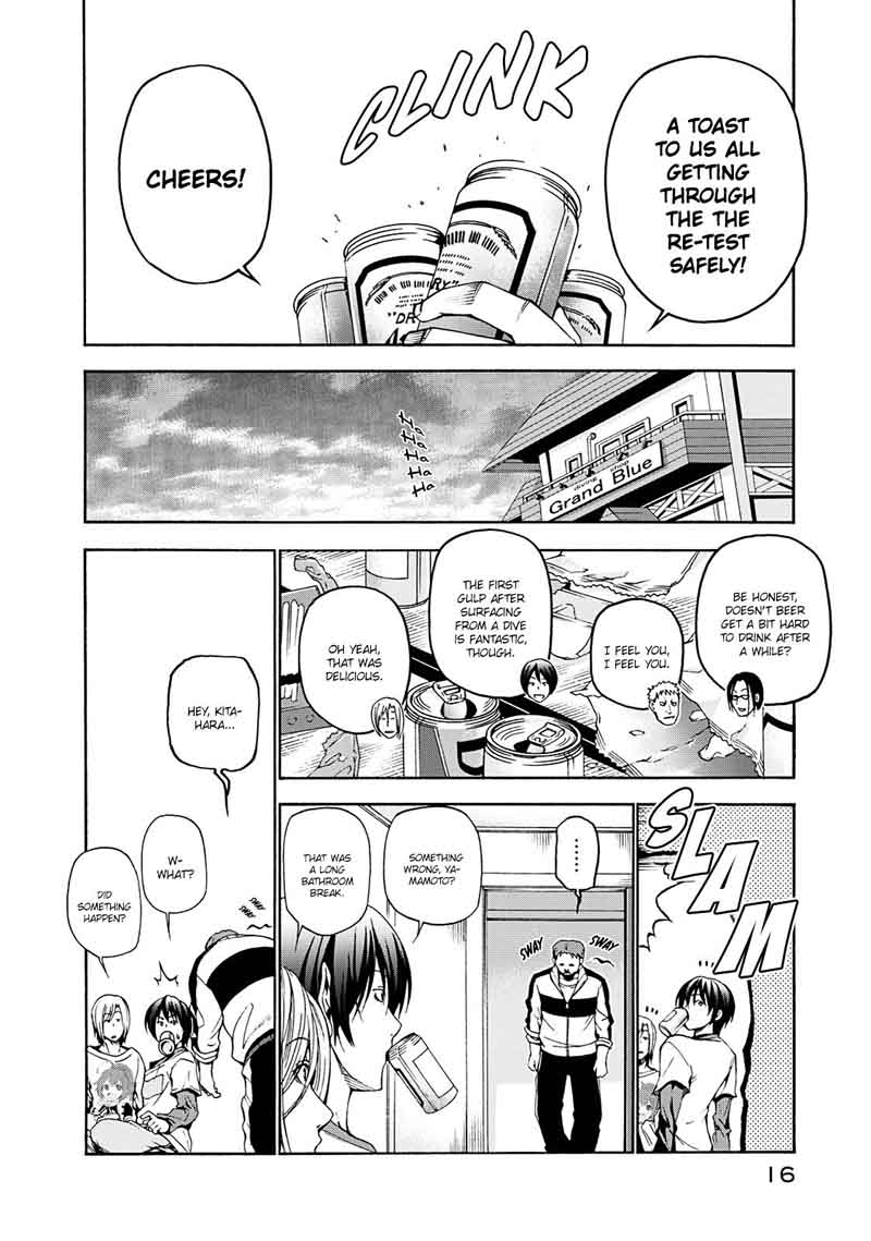 Grand Blue Manga Chapter 13 page 16 - Drinking at Home scene