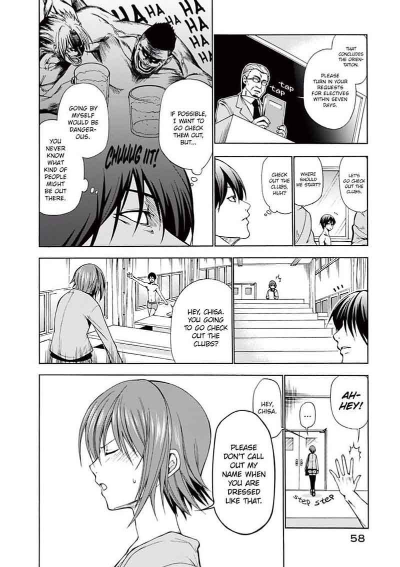 Grand Blue Manga Chapter 2 page 6 - Welcoming Party scene