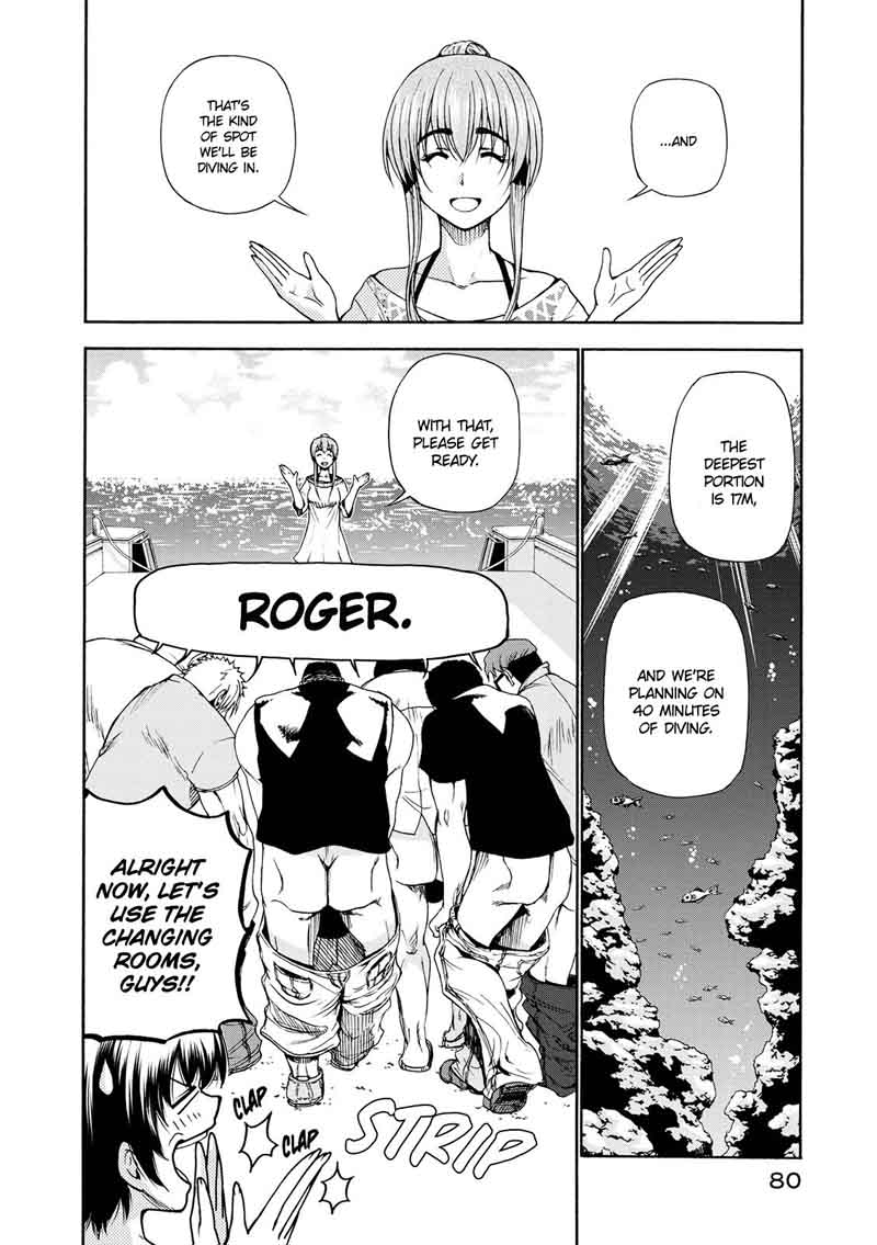 Grand Blue Manga Chapter 20 page 11 - Boat Diving scene