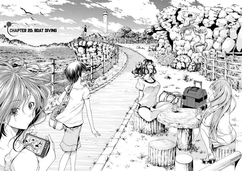 Grand Blue Manga Chapter 20 page 2 - Boat Diving scene