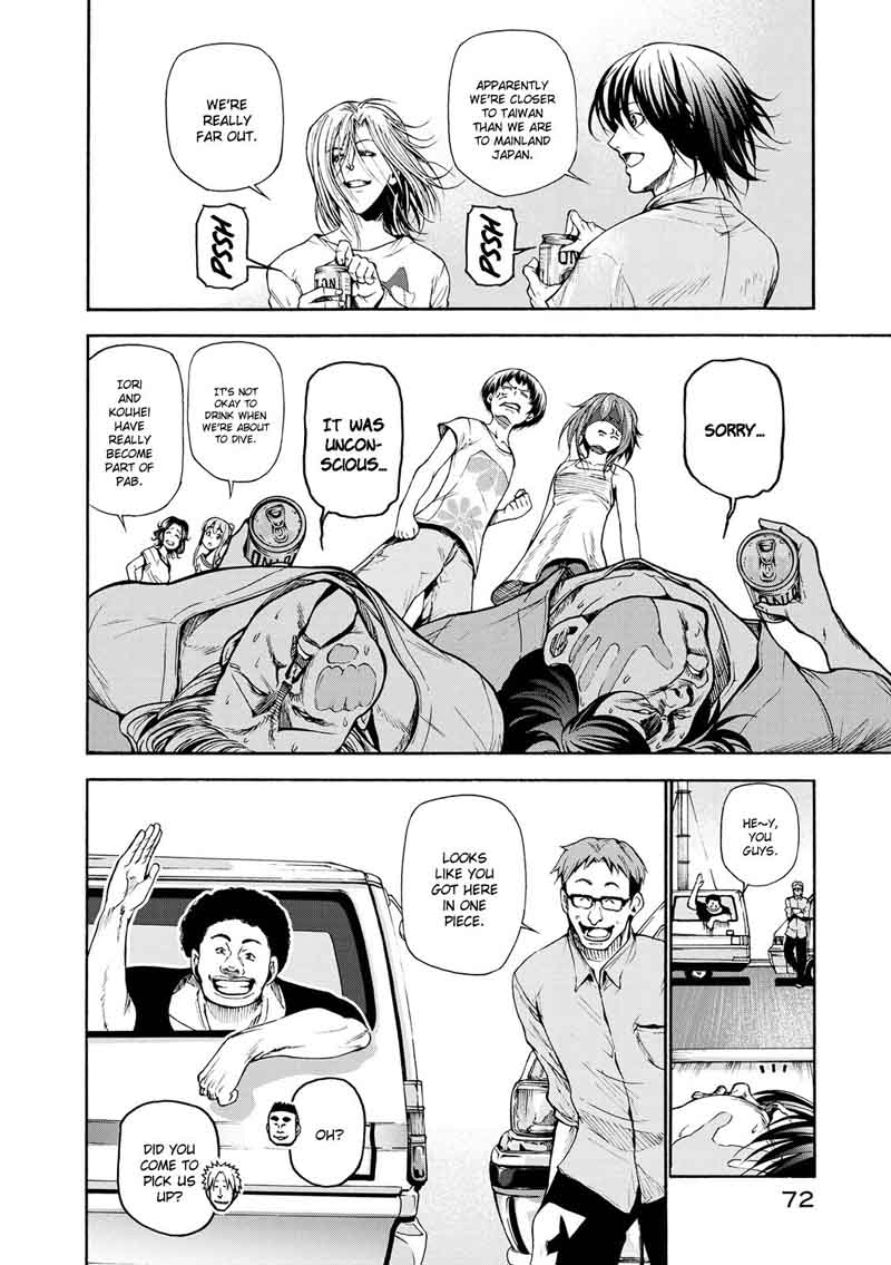 Grand Blue Manga Chapter 20 page 3 - Boat Diving scene