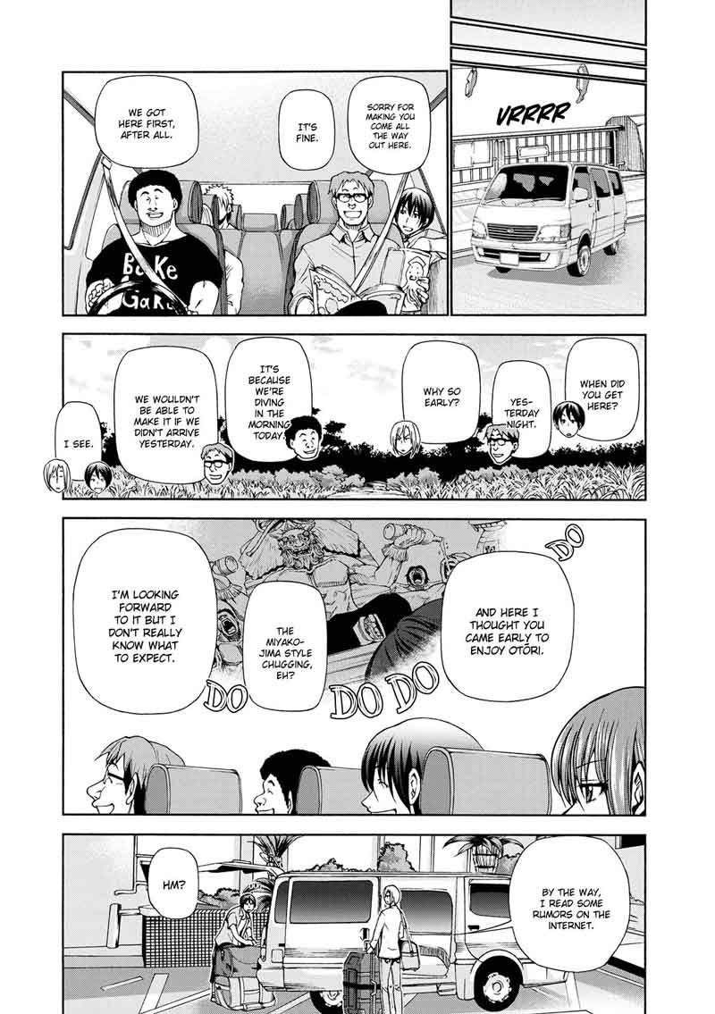 Grand Blue Manga Chapter 20 page 4 - Boat Diving scene