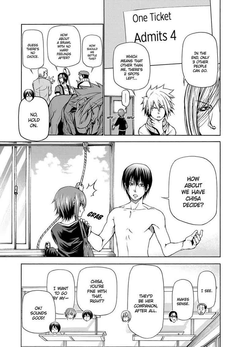 Grand Blue Manga Chapter 23 page 5 - The Ticket Contest scene