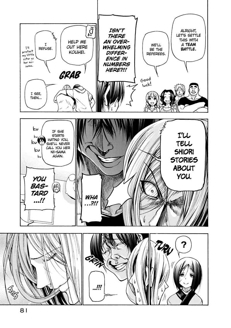 Grand Blue Manga Chapter 27 page 35 - Little Sister scene