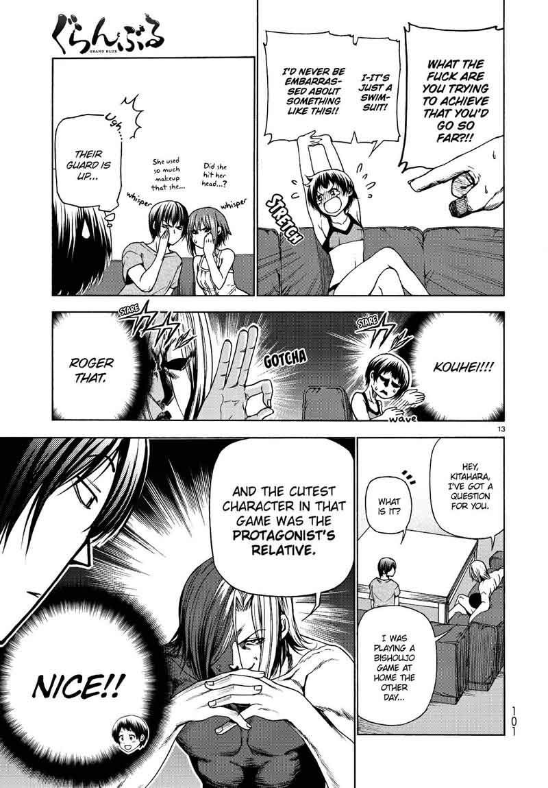 Grand Blue Manga Chapter 29 page 12 - The Impression Game scene
