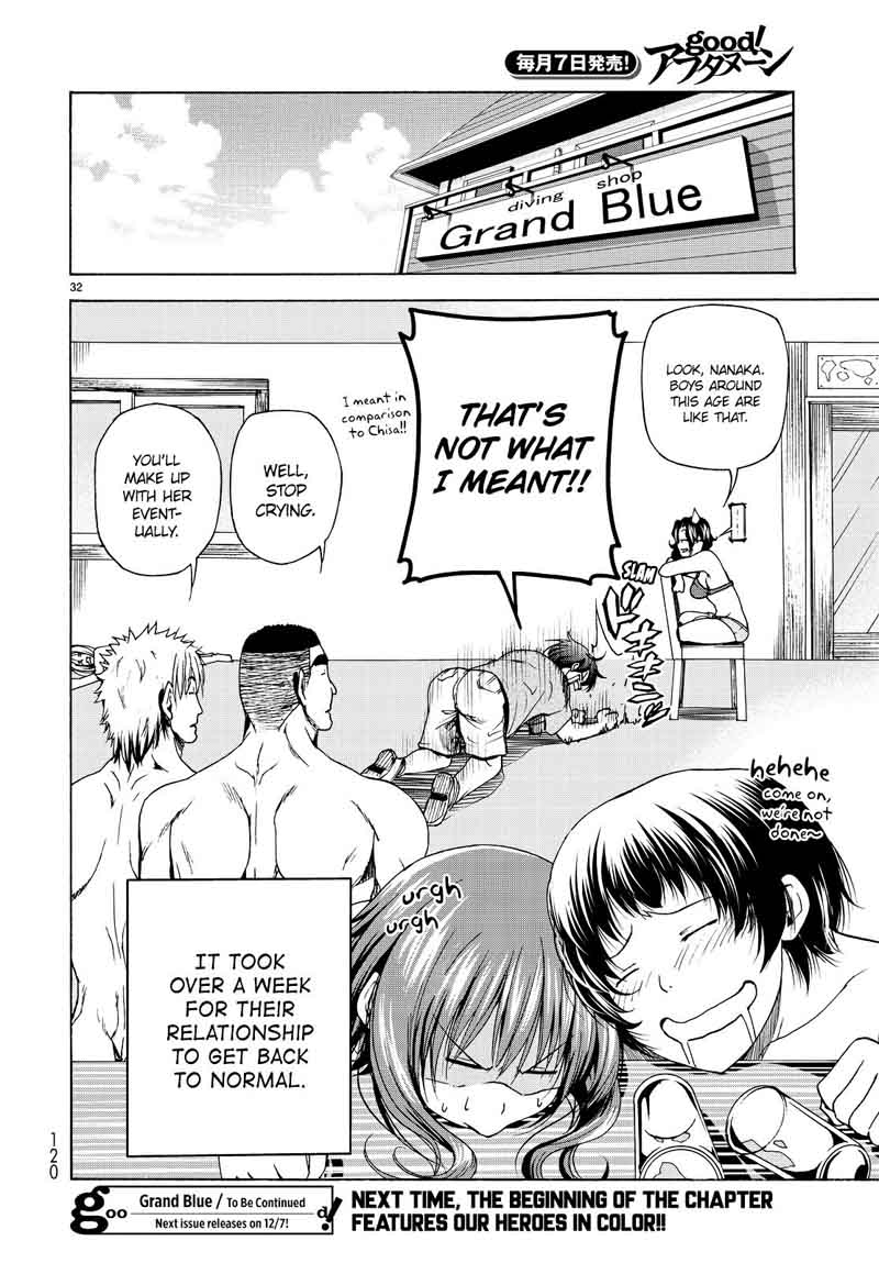 Grand Blue Manga Chapter 29 page 31 - The Impression Game scene