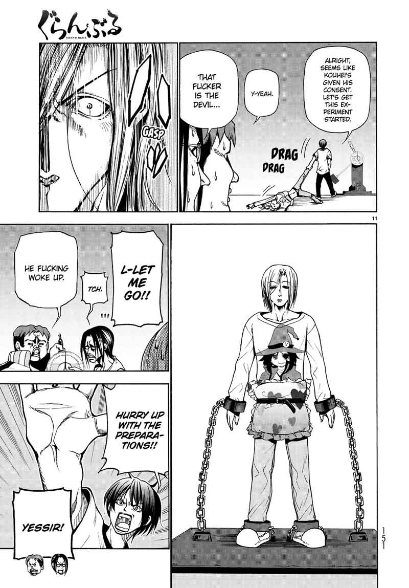 Grand Blue Manga Chapter 32 page 11 - The Charpy Impact Test scene