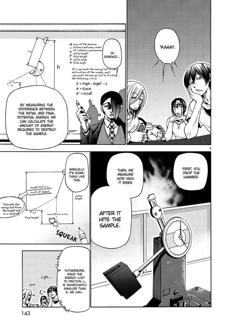 Grand Blue Manga Chapter 32 page 3 - The Charpy Impact Test scene