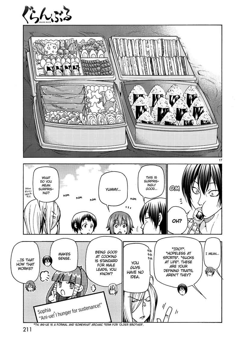 Grand Blue Manga Chapter 33 page 17 - School Camping For Adults scene