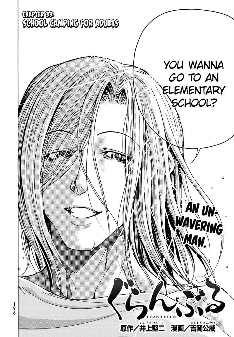 Grand Blue Manga Chapter 33 page 2 - School Camping For Adults scene
