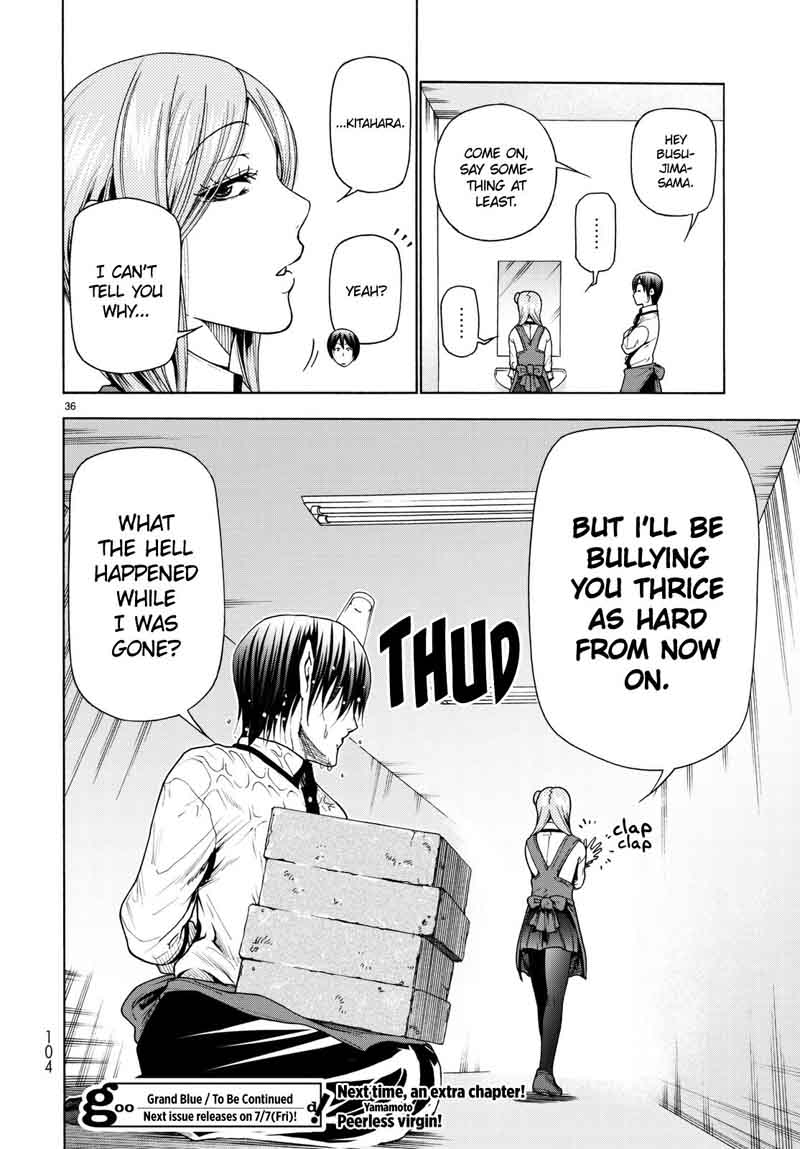 Grand Blue Manga Chapter 36 page 38 - That's Who You Like? scene