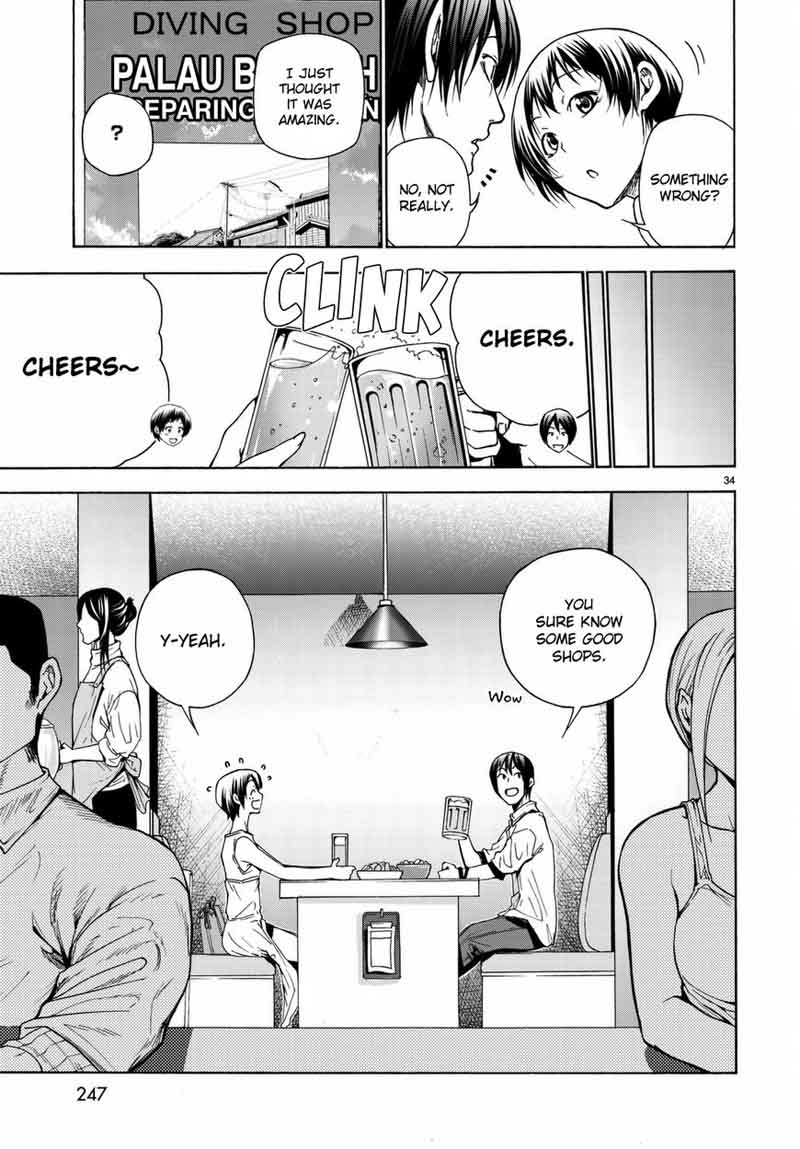 Grand Blue Manga Chapter 38 page 35 - Movie Date scene