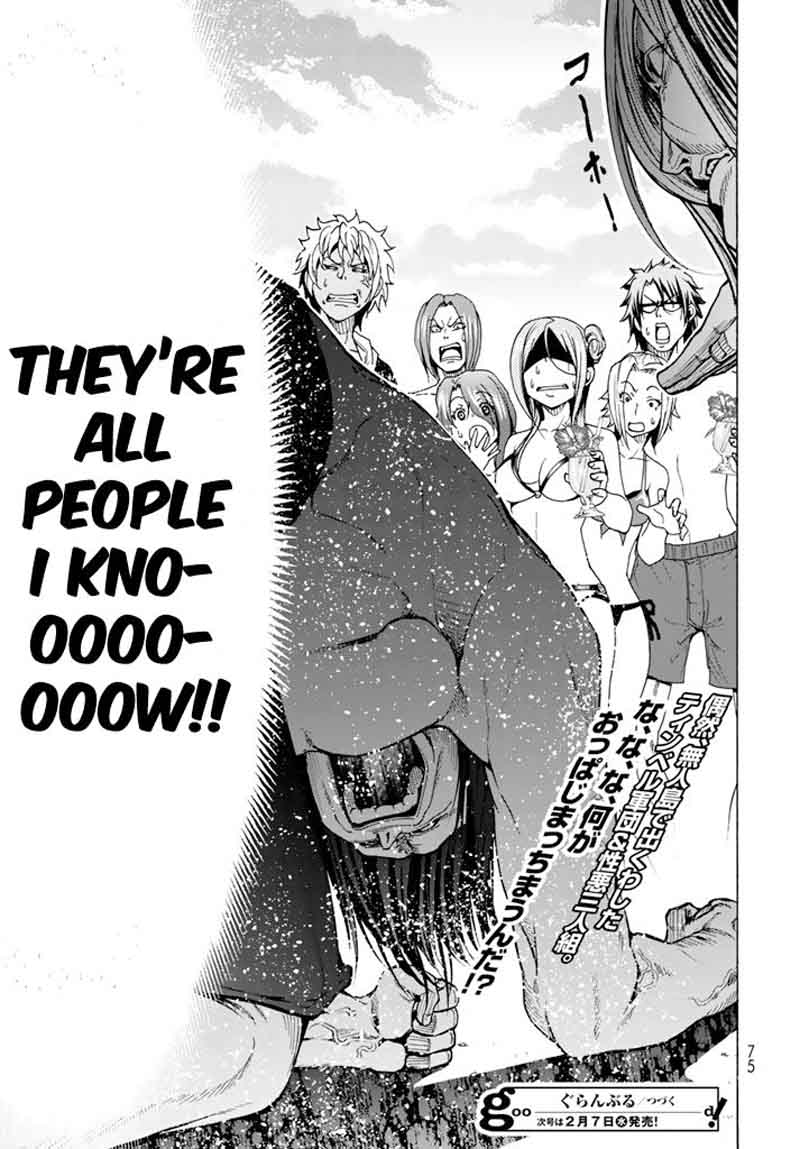 Grand Blue Manga Chapter 41 page 38 - Let's Go to the Uninhabited Island! scene