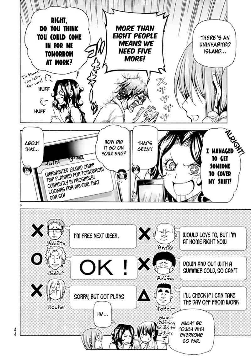 Grand Blue Manga Chapter 41 page 7 - Let's Go to the Uninhabited Island! scene