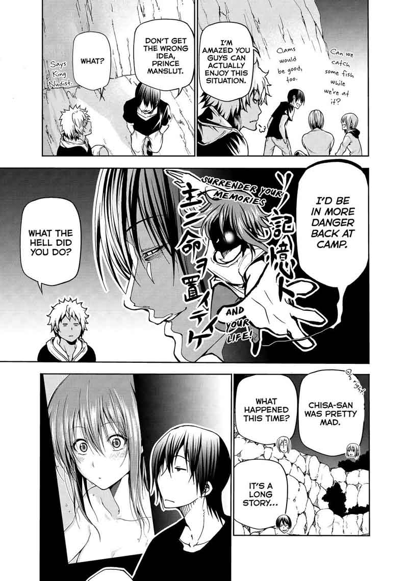 Grand Blue Manga Chapter 43 page 15 - Let's Survive on the Uninhabited Island! scene