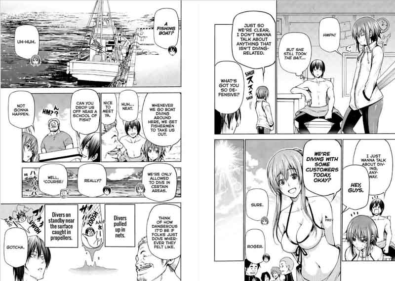 Grand Blue Manga Chapter 45 page 6 - Now We're Even scene