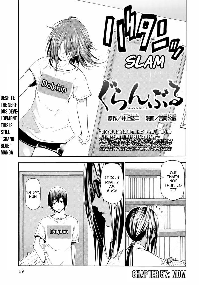 Grand Blue Manga Chapter 57 page 1 - Mom scene
