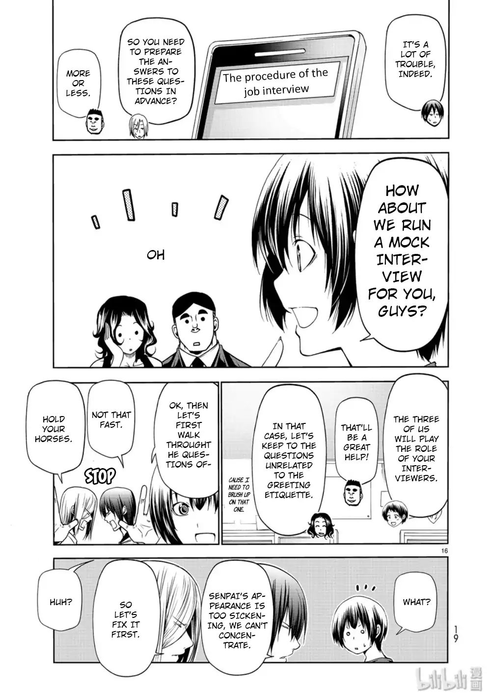 Grand Blue Manga Chapter 58 page 16 - Back to School scene