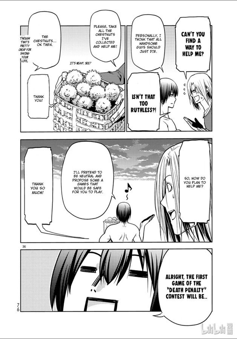 Grand Blue Manga Chapter 60 page 36 - Chestnut Picking scene