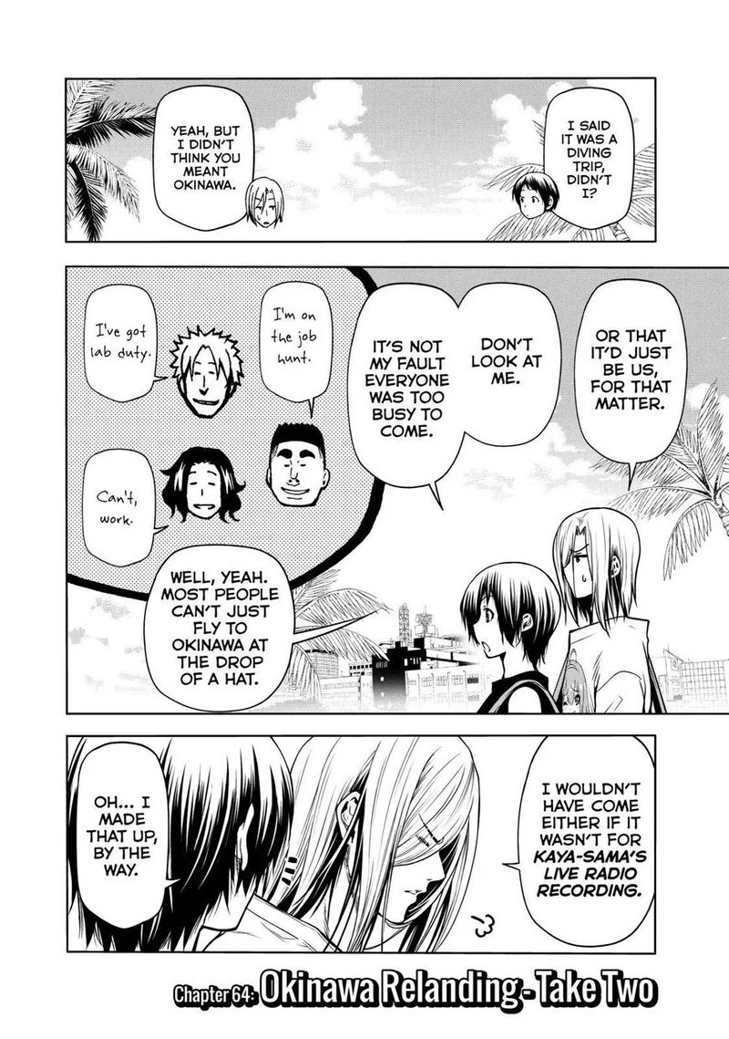 Grand Blue Manga Chapter 64 page 2 - Okinawa Relanding: Behind the Scenes scene
