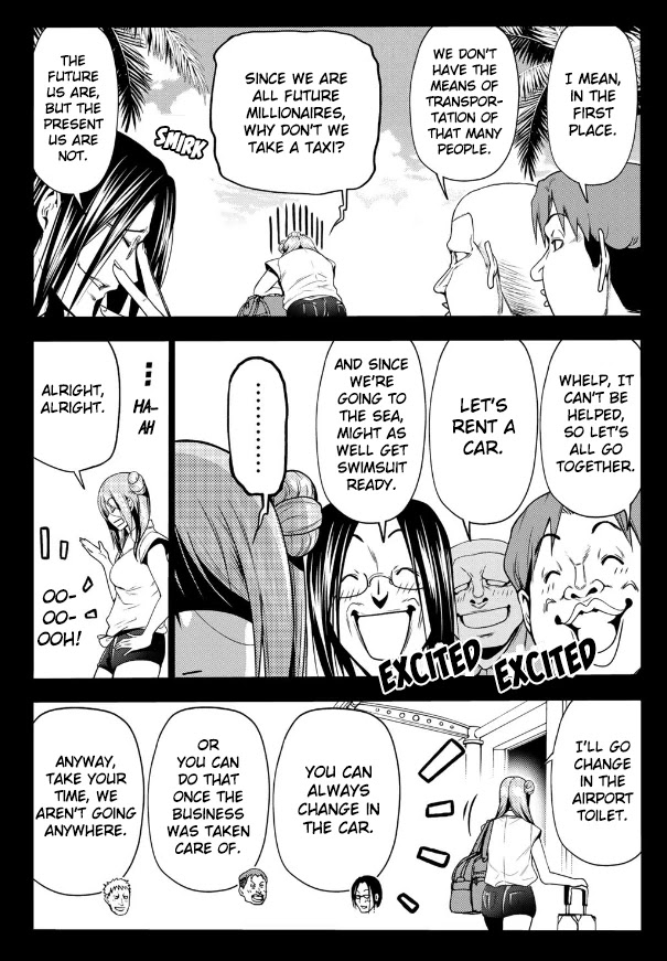 Grand Blue Manga Chapter 66 page 26 - Sakurako's Journey scene