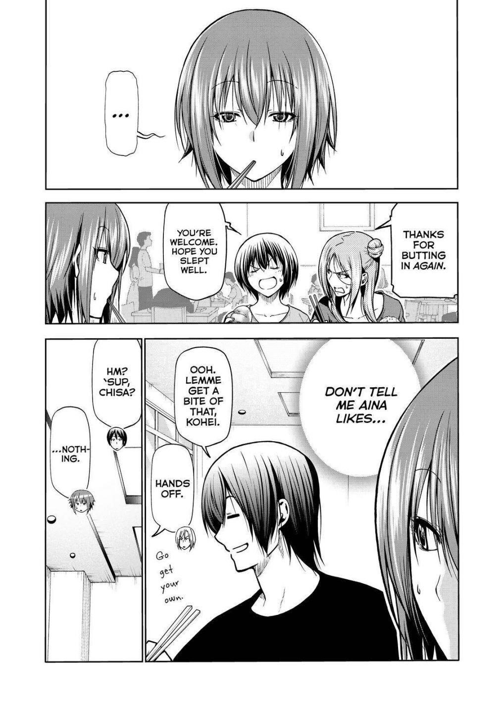 Grand Blue Manga Chapter 69 page 1 - Two to Return scene