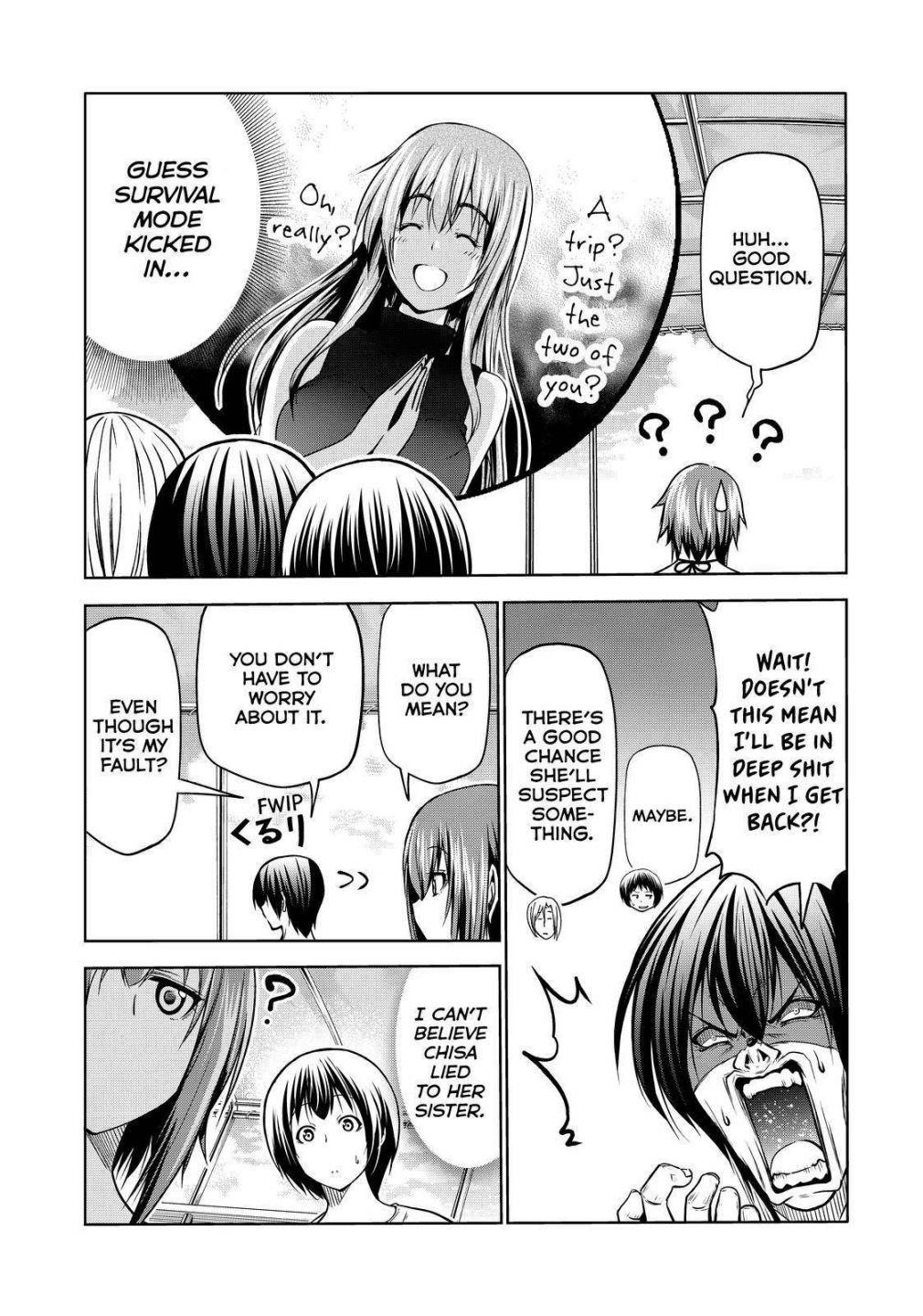 Grand Blue Manga Chapter 69 page 17 - Two to Return scene