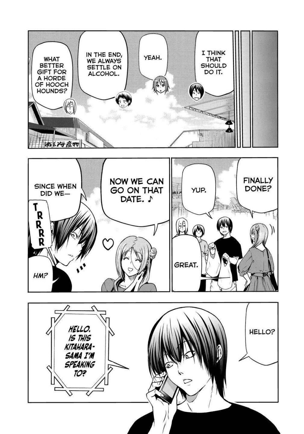 Grand Blue Manga Chapter 69 page 21 - Two to Return scene