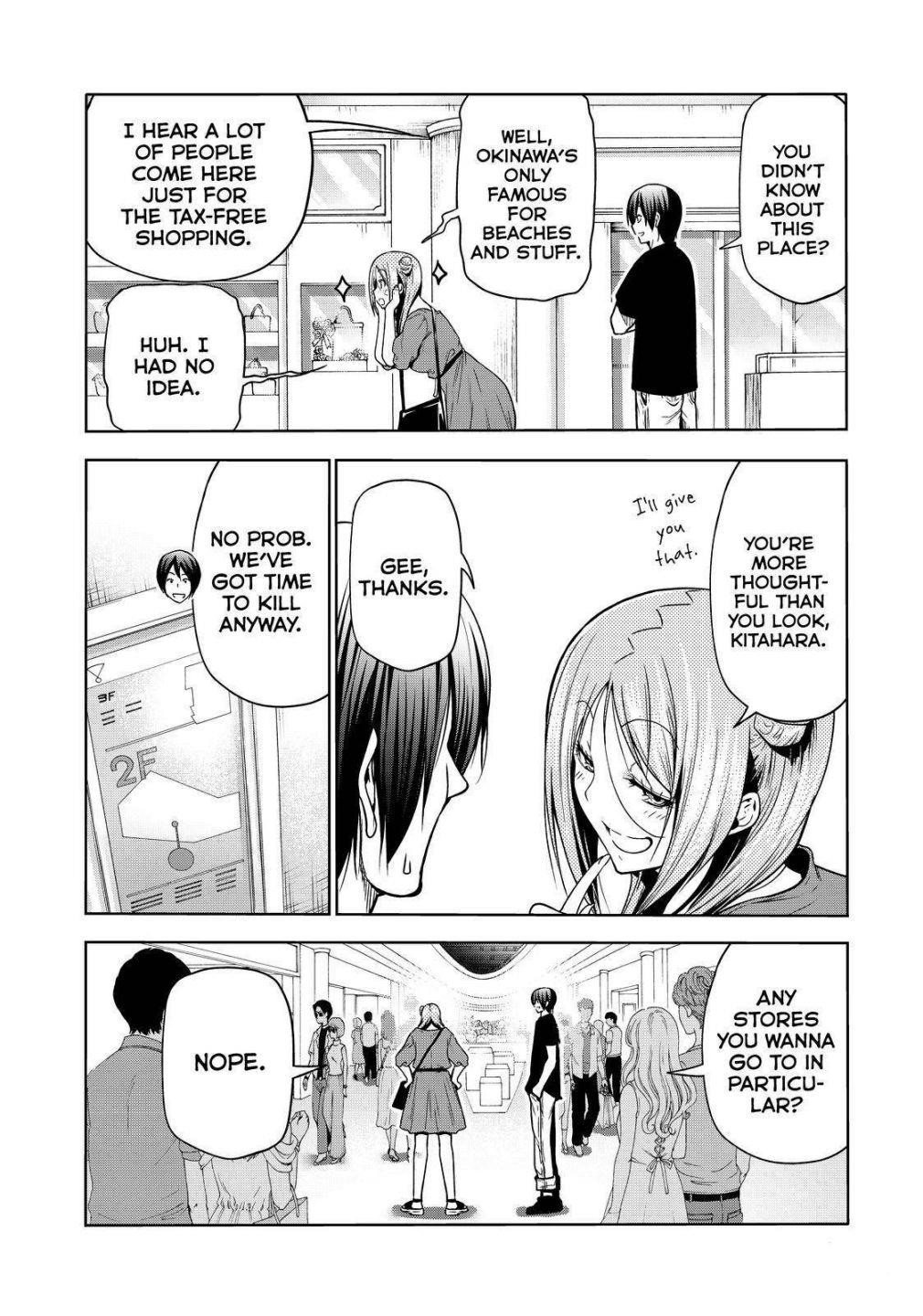 Grand Blue Manga Chapter 69 page 27 - Two to Return scene