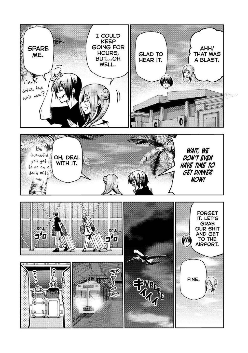 Grand Blue Manga Chapter 69 page 34 - Two to Return scene