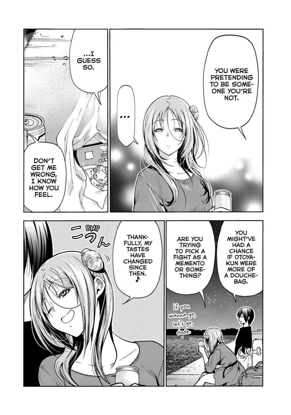 Grand Blue Manga Chapter 69 page 40 - Two to Return scene