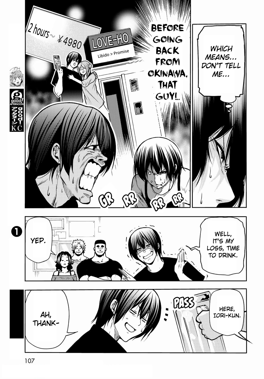 Grand Blue Manga Chapter 70 page 17 - Death Game scene